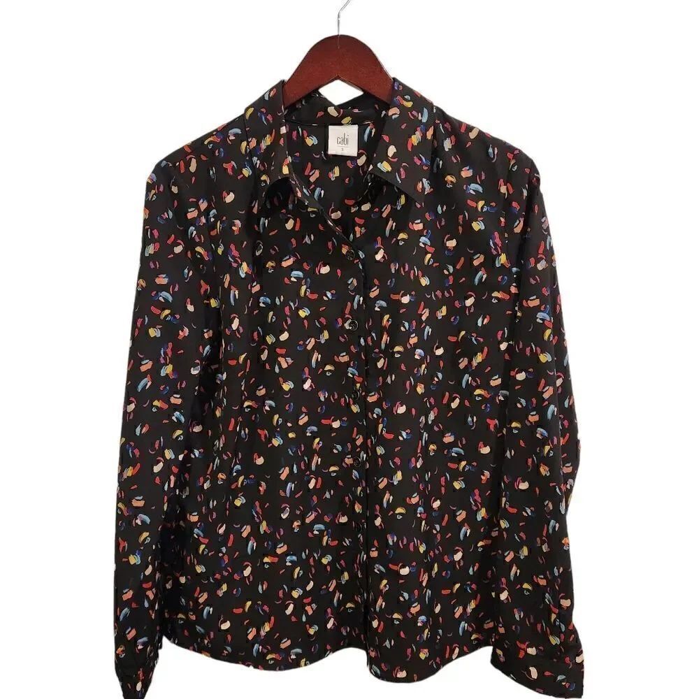 Cabi 3423 Ferris Button Down Shirt Size Small Confetti